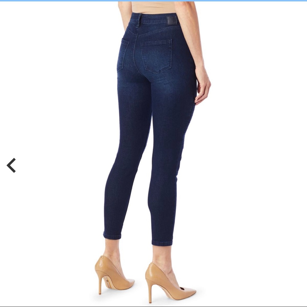 NWT Skinnygirl High Rise Moto Skinny Ankle Jeans Gray Stretch Women’s Size 30 - Picture 2 of 5